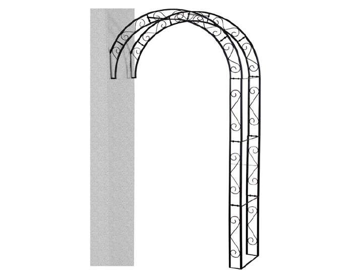 Siena Home Rosenbogen Cambridge, Metall schwarz